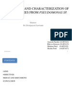 Extraction and Characterization of Siderophores From Pseudomonas SP