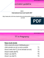 Vaccination Guideline: International Travel and Health 2007