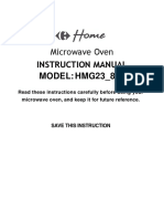 Carrefour Home HMG23 - 8EL Microwave PDF