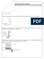 Lista de Exercícios - Manometria