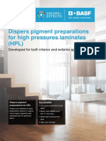 Dispers Pigment Preparations For High Pressures Laminates (HPL)