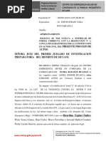 Apersonamiento Juez Penal - Ricardina