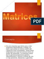 Matrices, Agencias y Sucursales