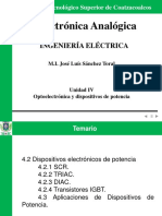 Unidad 4. Optoelectronica y Dispositivos de Potencia (2da Parte)