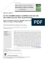 In Vitro Transdifferentiation of Umbilical Cord Stem Cells Into Cardiac Myocytes: Role of Growth Factors