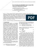 Monte Carlo Simulation To Evaluate The Reliability Improvement With DG Connected To Distribution Systems