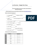 Grammar Exercises - Simple Past Tense