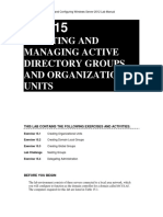 Creating and Managing Active Directory Groups and Organizational Units