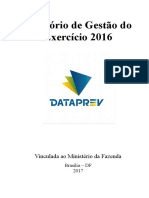 TCU - Relatorio - de - Gestao - de - 2016 - Dataprev PDF