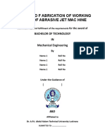 Design and F Abrication of Working Model of Abrasive Jet Mac Hine