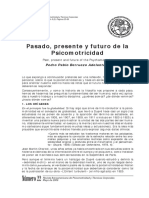 Pasado Presente y Futuro de La Psicomotricidad de Pedro Berruezo y Adelantado