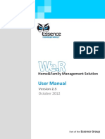 User Manual: Home&Family Management Solution