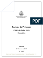 AAP - Recomendações de Matemática - 1 Série Do Ensino Médio