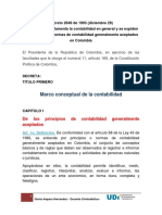 Decreto 2649 de 1993 Marco Conceptual Normatividad de La Contabilidad en Colombia