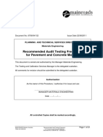 Recommended Audit Testing Frequency For Pavement and Concrete Material 22 August 2011.RCN-D14 23245716