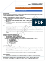 Incorporation of Companies PDF