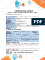 Guía de Actividades y Rúbrica de Evaluación - Fase 3 - Diseño