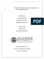 Evolution of The Inherent Powers of The Court Under Section 151 of CPC.