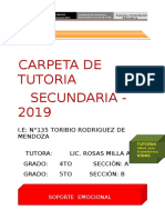 CARPETA TOE SECUNDARIA 4to - 2019