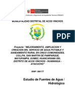 Estudio de Fuentes de Agua - Gomez