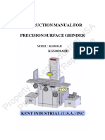 Kent USA KGS818 1020AH AHD Operation Manual