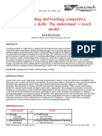 Understanding and Teaching Competitive Gymnastics Skill: The Understand - Teach Model