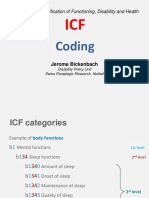 Coding: International Classification of Functioning, Disability and Health