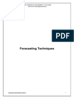 003-Forecasting Techniques Detailed