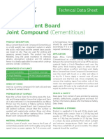 TDS Altius Cement Board Joint Compound Cementitious