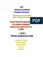 Propuesta de Implementacion de Un Programa de Capacitacion Docente en El Uso Correcto de Las Tic en La Unefa