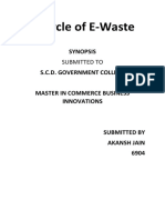 Synopsis Recycle of E-Waste