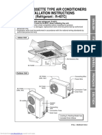 Ceiling Cassette Type Air Conditioners Installation Instructions