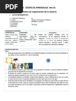 Sesion Niveles de Organizacion 2019 - Scrib