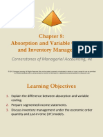 Absorption and Variable Costing, and Inventory Management: Cornerstones of Managerial Accounting, 4e