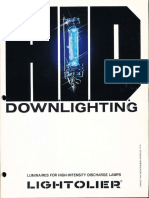 Lightolier Calculite HID Downlighting Catalog 1981