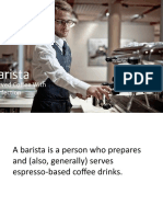 Barista-Served Coffee With Perfection