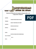 Ensayo de La Industria en El Peru