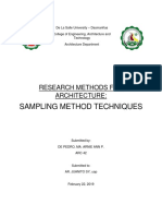 Rma Research in Sampling Method Techniques