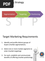 Marketing Strategy: Segmentation Targeting Positioning