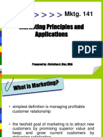 Marketing Principles and Applications: Mktg. 141