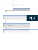 WBS Estimate For: (Project/customer Name.... ) I. Estimation