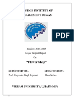 "Flower Shop": Prestige Institute of Management Dewas