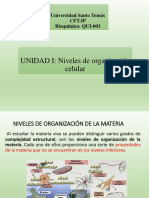 Niveles de Organización Celular