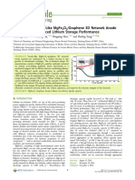 Synthesis of Vesicle-Like Mgfe O /graphene 3D Network Anode Material With Enhanced Lithium Storage Performance