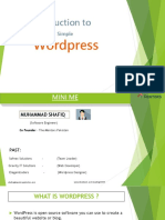 Introduction To Wordpress
