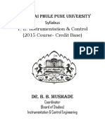 Savitribai Phule Pune University Syllabus T. E. Instrumentation & Control (2015 Course-Credit Base)