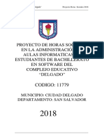 Proyecto Horas Sociales 2018