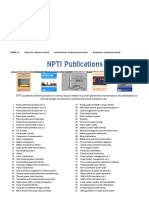 NPTI Publications - NPTI DELHI