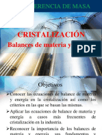 Cristalización Balances