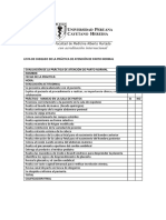 Lista de Chequeo de La Práctica de Atención de Parto Normal